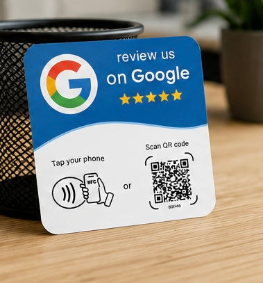 Carte NFC et QR code avis