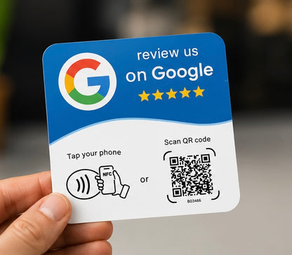 Carte NFC et QR code avis